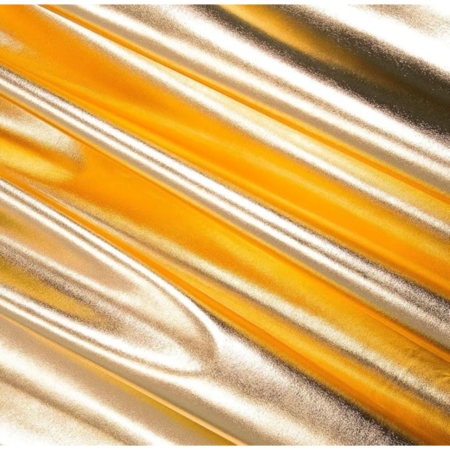 VRB Dec 3 MTR 60 Inch Net Gold Cloth for Decoration,Baby Photoshoot Props Cloth for Decoration,Parties,Costumes, Gift Packing,Party Decor,Backdrop for Wedding mandap,Pooja (Golden Metallic, 3 MTR)