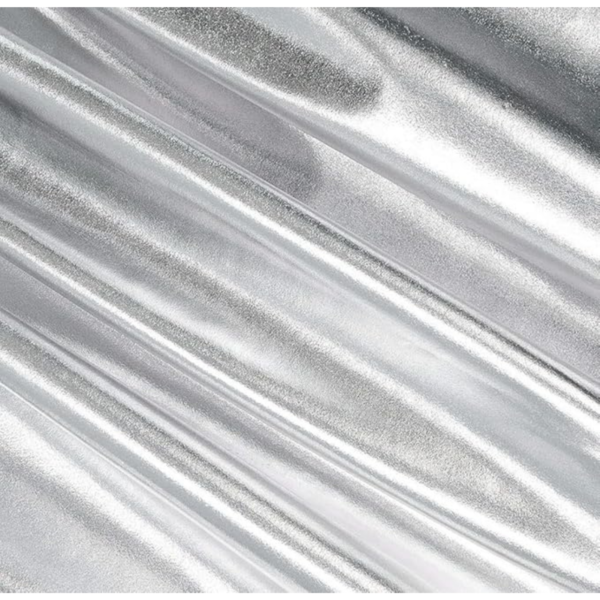 VRB Dec 3 MTR 60 Inch Net Gold Cloth for Decoration,Baby Photoshoot Props Cloth for Decoration,Parties,Costumes, Gift Packing,Party Decor,Backdrop for Wedding mandap,Pooja (Silver Metallic, 3 MTR)