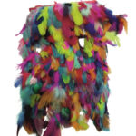 VRB Dec Natural Hackle Pointed Dyed Feathers Trim Fringe Lace Art/Craft/DIY (3-5 Inch) (9 Meters).