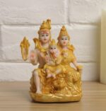 VRB Dec 1 Pcs Ganesha Idol Car Dashboard Idol Ganesha Murti Ganpati Idol for Home Decor Statue Gift for Office Desk Puja Room Figurine Office Desk, House Warming.