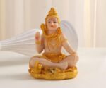 VRB Dec 1 Pcs Ganesha Idol Car Dashboard Idol Ganesha Murti Ganpati Idol for Home Decor Statue Gift for Office Desk Puja Room Figurine Office Desk, House Warming.