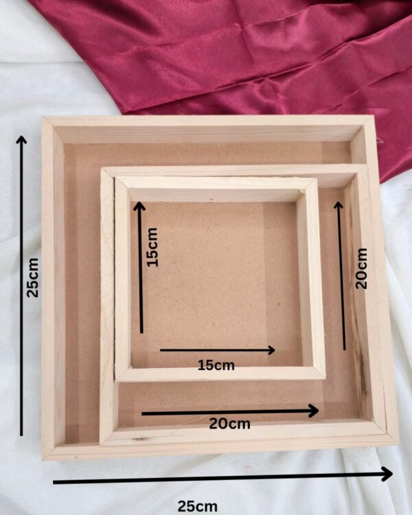 VRB Dec 3 Pcs Gift Box/Gift boxes for Gifting/Pinewood Boxes/Birthday Gift Packing Box/hamper box for Gift Hamper Gifting Boxes and Wedding Decoration Purpose (Design : 1) (Copy)