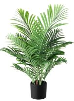 VRB Dec 1 Pcs (4 FT) Artificial Plants with Pot Plants Leaves Tree Tropical Bougainvillea Faux Areca Plants Indoor Real Touch Monstera,Banana Plant for Home