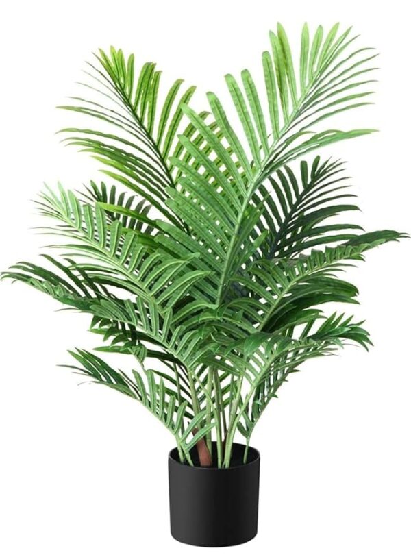 VRB Dec 1 Pcs (4 FT) Artificial Plants with Pot Plants Leaves Tree Tropical Bougainvillea Faux Areca Plants Indoor Real Touch Monstera,Banana Plant for Home