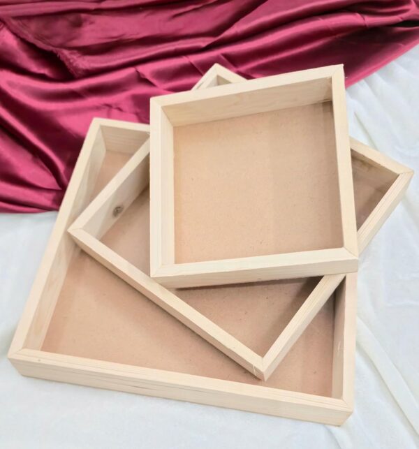 VRB Dec 3 Pcs Gift Box/Gift boxes for Gifting/Pinewood Boxes/Birthday Gift Packing Box/hamper box for Gift Hamper Gifting Boxes and Wedding Decoration Purpose (Design : 1) (Copy)