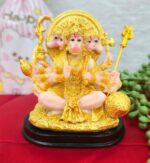 VRB Dec 1 Pcs Ganesha Idol Car Dashboard Idol Ganesha Murti Ganpati Idol for Home Decor Statue Gift for Office Desk Puja Room Figurine Office Desk, House Warming.