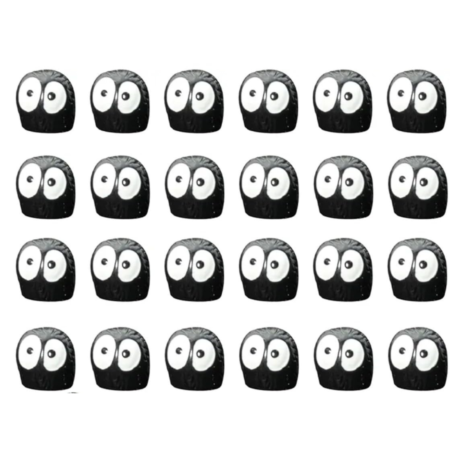 VRB Dec 20Pcs for Car Dashboard Decoration Items/car Decor Accessories for Dashboard,Miniature Toys,Car Dashboard Interior Decoration Accessories for Car,SUV,etc. (20 Pcs Black Cute Soot Sprite)
