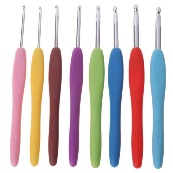 VRB Dec 8pcs Crochet Needles, Knitting Needles, Crochet Kit, Crochet Hook, Knitting Kit, Needle Set, Knitting Needle Set, Crochet Needle, Crochet Set, Crochet Hook Set for Crocheting. (8Pcs Crochet Needle)
