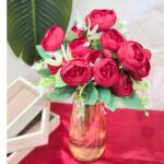Red Big Peony Bunch