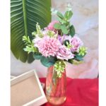 VRB Dec 1 Bunch Dry Rose Bunch,Artificial Flower Bunch,Fake Flowers for Gifting, Home, Office, Bedroom Decoration Items Flowers for vase,Office, Wedding, Pooja