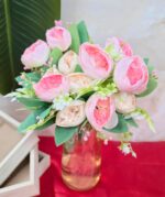 VRB Dec 1 Pcs Artificial Big Peony Bunch,Artificial Flower Bunch,Flowers Sticks Artificial Flowers for Home Decor,Bedroom, Living Room, Table, Balcony, Office,Wedding.