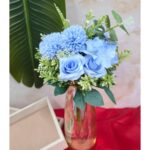 VRB Dec 1 Bunch Dry Rose Bunch,Artificial Flower Bunch,Fake Flowers for Gifting, Home, Office, Bedroom Decoration Items Flowers for vase,Office, Wedding, Pooja