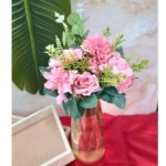 VRB Dec 1 Bunch Dry Rose Bunch,Artificial Flower Bunch,Fake Flowers for Gifting, Home, Office, Bedroom Decoration Items Flowers for vase,Office, Wedding, Pooja