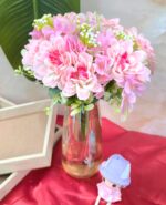 VRB Dec 2 Pcs Artificial Flower Bunch Lily Star, Flowers Sticks Artificial Flowers for Home Decor,Bedroom, Living Room, Table, Balcony, Office, Wedding, Pooja.