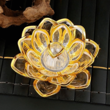 VRB Dec 2 Pcs Small Antique LED Lantern Pillar Candles Acrylic Flameless & Smokeless Decorative LED Tea Light Candle Perfect for Gifting, Home,Diwali, Christmas,Decorative Candles,Birthday