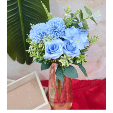 VRB Dec 1 Bunch Dry Rose Bunch,Artificial Flower Bunch,Fake Flowers for Gifting, Home, Office, Bedroom Decoration Items Flowers for vase,Office, Wedding, Pooja