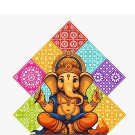 VRB Dec 12 Pcs Lippan Art Wall Decor for Ganpati Decoration setup for home,hanging decoration items,hangings for home decoration,Modern decoration for home. (Multicolor Mirror Mosaic lippan - 12 Pcs)